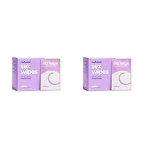 Hello Cake Sex Wipes - Flushable Wipes for Adults with Honeysuckle - Natural, PH Balanced, Biodegradable, Hygiene Wipes for the Bedroom (12 Count Bag) (Pack of 2)