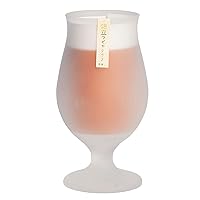 Toyo Sasaki Glass 36311-600-JAN-P Glass Father's Day, Foaming Beer Glass, Stem Glass, Made in Japan, Dishwasher Safe, Clear (Frosted Glass), 14.2 fl oz (420 ml)