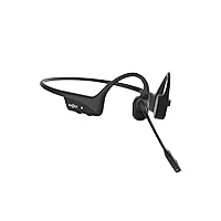 SHOKZ OpenComm2 Open-Ear Bone Conduction Headphones, Wireless Bluetooth Computer Headsets with Noise Canceling Mic and Mute Botton for Work, Call, Meeting, 16 Hours Talk Time for Mobile & PC
