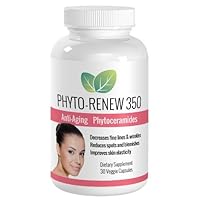 Phyto-Renew 350 Anti Aging Skin Care Supplement – Ultra Potent Phytoceramides Boost Collagen Production, Reduce Fine Lines & Wrinkles, Improve Skin Elasticity – Better & Safer than Botox with No Painful Injections – All Natural Skin Care Turns Back the Clock and Restores Youthful Beauty!