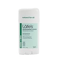 Lafe's Natural Deodorant | 2.25oz Aluminum Free Natural Deodorant Stick for Women & Men | Paraben Free & Baking Soda Free with 24-Hour Protection (Cedar & Lime, 2.25 Ounce)