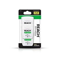 Reach Waxed Dental Floss Bundle | Effective Plaque Removal | Extra Wide Cleaning Surface | Shred Resistance & Tension, Slides Smoothly & Easily, PFAS Free | Mint Flavored, 55 YD, 3pk