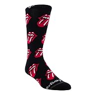 The Rolling Stones Allover Red Tongues Crew Socks - RSC301-001