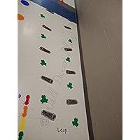 Frog Logs Leap Sensory Path Floor Decals for Kids - Die-Cut Vinyl Sensory Walk Decals - Education Sensory Walking Path Stickers - Daycare & School Hallway Decor - Classroom Floor Stickers - 25PC