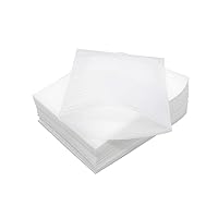 100 Pcs 4 X 6in Foam Wrap Sheets Cushioning Foam Pouches Moving Wrap Foam Packing Sheets to Protect Small Items and Glassware Moving and Packing Supplies (White)