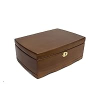 Watch Holder Watch Box Wooden Watch Case Watches Storage Jewelry Display for Watches with Key Watch Organizer (Color : Brown)