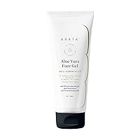 Arata Aloe Vera Face Gel With 80% Pure Aloe Vera, 1% Ascorbyl Glucoside & Witch Hazel (100 ML) | All Skin Types | Anti-Pigmentation, Reduces Wrinkles & Dark Spots, Boosts Collagen