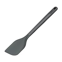 Zyliss E980222 Spatula Large, Sustainable Wheatstraw/Silicone, Spatula for Cooking and Mixing with Heat Resistant Silicone Head, Beluga Grey, 12.2