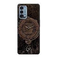 R3902 Steampunk Clock Gear Case Cover for OnePlus Nord N200 5G