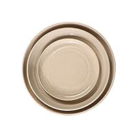 Dinner Plates Eco-Friendly Wheat Straw Dinner Plates Free Microwavable Safe Biodegradable Saucer Dinner Plates Appetizer Dessert Snack Plate (Color : Pink, Plate Size : 10 inches)
