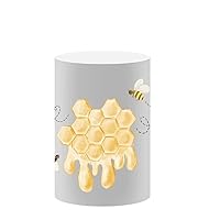 Bee Honeycomb Pedestal Cover for 1st Birthday Party Backdrop So Sweet to bee One Cylinder Cover Baby Shower Decoration Circle Plinth Cover Props za110 Dia36 H75