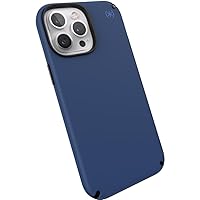 Speck Presidio2 Pro Case for iPhone 13 Pro Max with Microban, Coastal Blue/Black/Storm Blue, 141736-9128