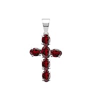 925 Sterling Silver Cross Pandant | Oval 6x4mm | Woman's And Girls | This cross pandent is the perfect accessory for your faith and style.