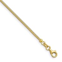 18k Gold 1.6mm Snake Necklace 30 Inch Jewelry for Women