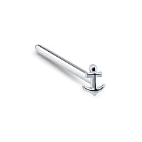 925 Sterling Silver Nose Ring Straight, L Bend, or Nose Bone Anchor 22G