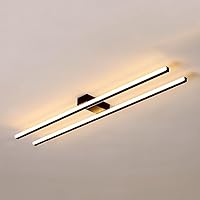 48cm/58cm/78cm LED Ceiling Light Modern Acrylic Linear LED Ceiling Lamp 30W/38W/50W Long Strip Close-to-Ceiling Lights for Living Room Bedroom Hallway Kitchen