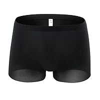 Men's Underwear Covered Waistband Boxer Briefs Low Waist Bulge Pouch Boxer Brief Compression Regular Leg Underwear Trunks