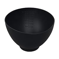 ForPro Silicone Mixing Bowl, Black, Flexible, Odorless, for Mixing Facials, Massage, Body & Other Products, 14 oz