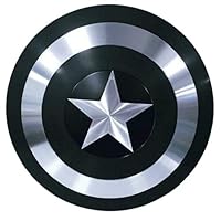 Medieval Black Captain America Shield Metal Prop Replica