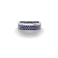 Men's Multi Gemstone Band Baguette 925 Sterling Silver Ring Sizes 5-9 | Natural Gemstones | Valentine's Gift