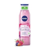 HER Fresh Blends Raspberry with Natural Fruit Extracts, Vegan Body wash, Fruity Shower Gel for Women with Blueberry and Almond Milk, 300ml