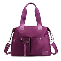 Shoulder Tote Bags Womens Lightweight Corssbody Handbags Large Waterproof Nylon Travel Purses Shopping Bag