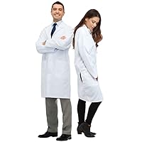 Lab Coat - Doctors White Lab Coat Costume for Adults - 3/4 Length Lightweight Lab Coats for Women and Men