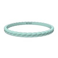 Enso Silicone Bracelet – Weave Stackable Bracelet - Hypoallergenic Rubber Wristband – Comfortable Flexible Band for Active Lifestyle - Medical Grade Silicone