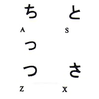 Japanese Hiragana Transparent Keyboard Stickers with Black Lettering for PC Computer LAPTOPS Desktop Keyboards