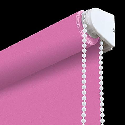 PASSENGER PIGEON Blackout Cordless Window Shades, Premium Adhesive Light Filtering UV Protection Custom Roller Blinds, 36" W x 36" L,Pink