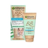 Garnier Skin Naturals Combination to Oily Skin Hyaluronic Aloe All-in-1 BB Medium Cream, 50ml