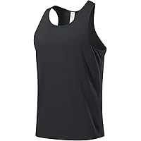 USUN Gym Muscle Tank Top Sleeveless Bodybuilding Loose Lightweight and Breathable Sweat Absorption Thin Straps Tank Top for Men Sports T-Shirt Sports Top for Men