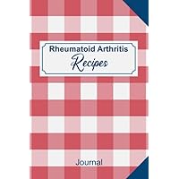 Rheumatoid Arthritis Recipes Journal: Personalized Blank Cookbook Journal For Recipes To Write In - A Recipe Keepsake Book With Custom Touch – Buffalo Plaid Design.