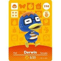 Derwin - Nintendo Animal Crossing Happy Home Designer Amiibo Card - 298