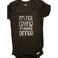 I'm not crying I'm ordering dinner funny breastfeeding breastfed baby onesie ® bodysuit one piece