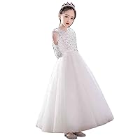 Flower Girl Dresses for Wedding Sequin Tulle Little Princess Dress for Party