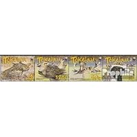 Tokelau 368-371 Quad Strip (Complete.Issue.) unmounted Mint/Never hinged ** MNH 2007 Pacific Golden Plover (Stamps for Collectors) Birds