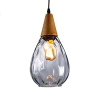 Simple Nordic Glass Ceiling Pendant Lamp Retro Height-Adjustable E27 Edison Hanging Lights Fixture Restaurant Dining Living Room Pub Pendant Lights Chandelier Lighting Device