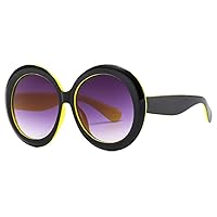Oversized Unisex Round Sunglasses Women Fashion Retro Driving Eye Wear Luxury Men Green Black UV400