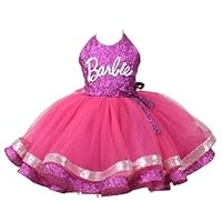 My Baby My Merry Baby Girls Dress - Crafted from Luxurious, Elevate Every Occasion with Style and Grace (Barb Pink Costume)