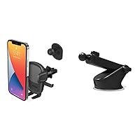iOttie Easy One Touch 5 Air Vent & Flush Mount Combo with extra Dashboard Mounting Base - Universal Car Mount Phone Holder for iPhone, Google, Samsung, Moto, Huawei, Nokia, LG, all other Smartphones
