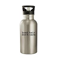 Boat Hair Don't Care - 20oz Stainless Steel Water Bottle, Silver
