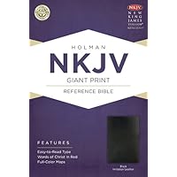 NKJV Giant Print Reference Bible, Black Imitation Leather NKJV Giant Print Reference Bible, Black Imitation Leather Imitation Leather