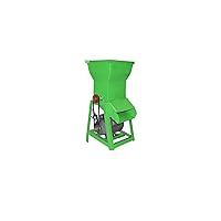 TXMACHINE® automatic Cassava grinder machine 300-400kg/h Commercial Cassava grater Potato Grinding Machine Fresh Lotus Root Grinder 1.5kw (110V/60HZ, green color with motor)