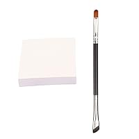 Makeup Palette Paper Sickle Eyeliner Brush Double Ended Eyeliner Detail Brush Nail Coloring Paper S,Nail Art Palette Paper Pad,Makeup Mixing Papers Palette 50Pages,Easy to Use, nail art palette n