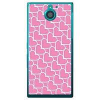 Second Skin Heart Stripe Pink x White (Clear) / for Arrows NX F-04G/docomo DFJ04G-PCCL-201-Y179