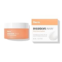 HERO COSMETICS Dissolve Away Daily Cleansing Balm - Helps Remove Makeup and Grime - Won’t Clog Pores - Suitable for Sensitive and Acne-Prone Skin (2.2 fl oz)