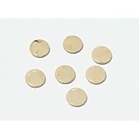 Light Beige Circular Plastic Beads - 20 mm for Making Bracelet,Necklace,Jewellery,Embroidery Work, Art & Craft,Package of 50 Grams Size 20 mm