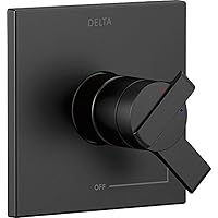 Delta Faucet Ara 17 Series Dual-Function Shower Valve Trim Kit Black, Shower Handle, Delta Shower Trim Kit, Matte Black T17067-BL (Valve Not Included)