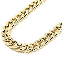 10mm30inch Men Necklace Chain 24k Gold Color Filled Fashion Jewelry Cuban Chain Necklaces For Male